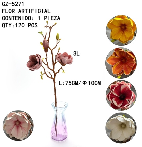 [CZ-5271[120PZS/CAJA]] [CZ-5271]FLOR ARTIFICIAL 