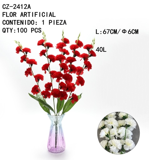 [CZ-2412A[100PZS/CAJA]] [CZ-2412A]FLOR ARTIFICIAL 