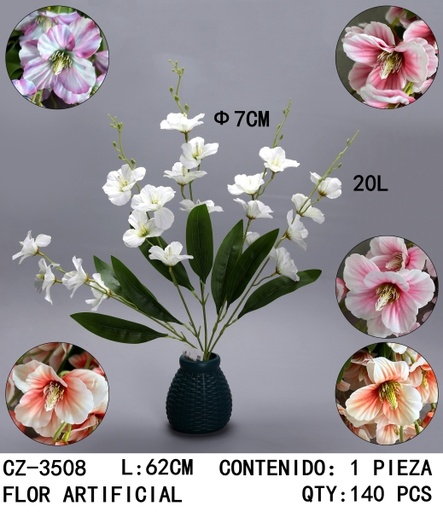 [CZ-3508[140PZS/CAJA]] [CZ-3508]FLOR ARTIFICIAL 