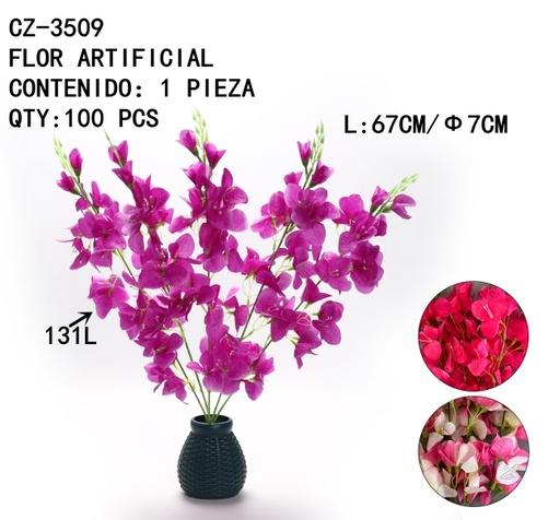 [CZ-3509[100PZS/CAJA]] [CZ-3509]FLOR ARTIFICIAL 