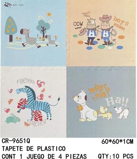 [CR-9651Q[10PZS/CAJA]] [CR-9651Q]TAPETE DE PLASTICO 