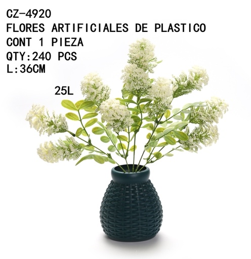 [CZ-4920[240PZS/CAJA]] [CZ-4920]FLORES ARTIFICIALES DE PLASTICO 