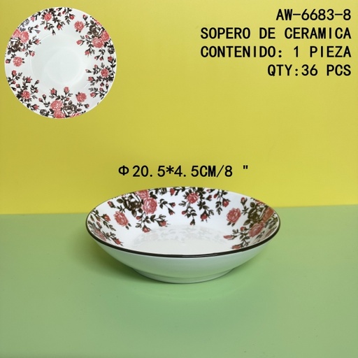 [AW-6683-8[36PZS/CAJA]] [AW-6683-8]SOPERO DE CERAMICA 