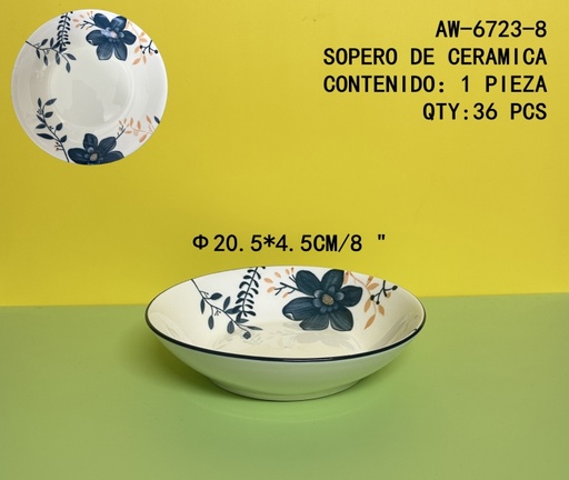 [AW-6723-8[36PZS/CAJA]] [AW-6723-8]SOPERO DE CERAMICA 
