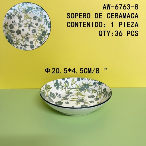 [AW-6763-8[36PZS/CAJA]] [AW-6763-8]SOPERO DE CERAMICA 