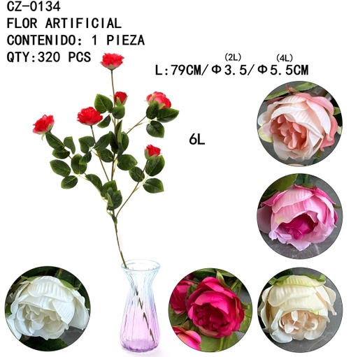 [CZ-0134[320PZS/CAJA]] [CZ-0134]FLOR ARTIFICIAL 