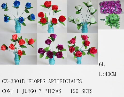 [CZ-3801B[120PZS/CAJA]] [CZ-3801B]FLORES ARTIFICIALES 
