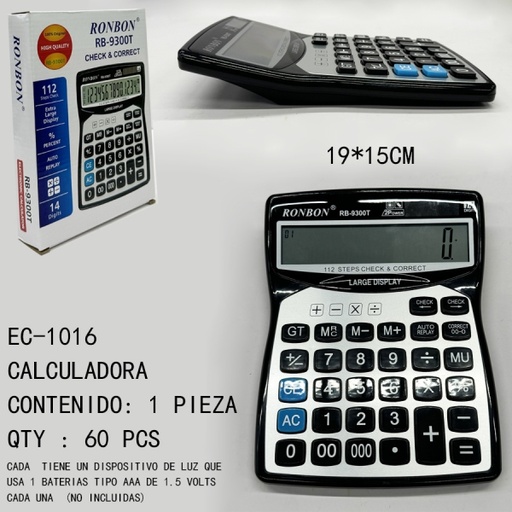 [EC-1016[60PZS/CAJA]] [EC-1016]CALCULADORA 