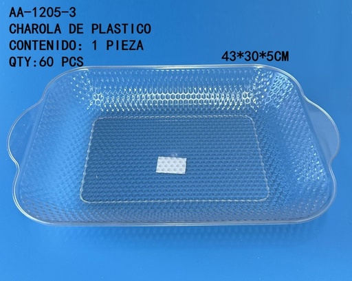 [AA-1205-3[60PZS/CAJA]] [AA-1205-3]CHAROLA DE PLASTICO 