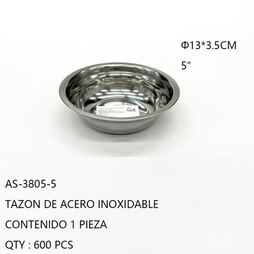 [AS-3805-5[600PZS/CAJA]] [AS-3805-5] TAZON DE ACERO INOXIDABLE 