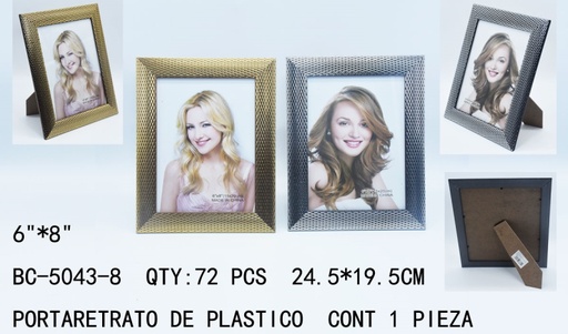 [BC-5043-8[72PZS/CAJA]] [BC-5043-8]PORTARETRATO DE PLASTICO 