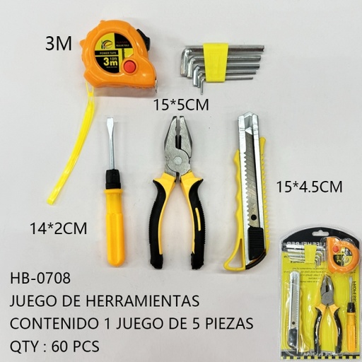 [HB-0708[60PZS/CAJA]] [HB-0708]JUEGO DE HERRAMIENTAS 