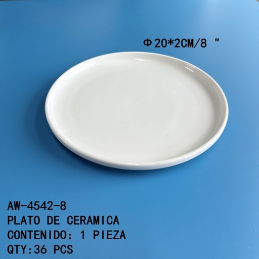 [AW-4542-8[36PZS/CAJA]] [AW-4542-8]PLATO DE CERAMICA 