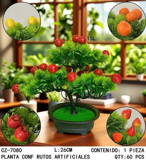 [CZ-7080[60PZS/CAJA]] [CZ-7080]PLANTA CONF RUTOS ARTIFICIALES 