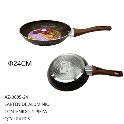 [AZ-8005-24[24PZS/CAJA]] [AZ-8005-24]SARTEN DE ALUMINIO 