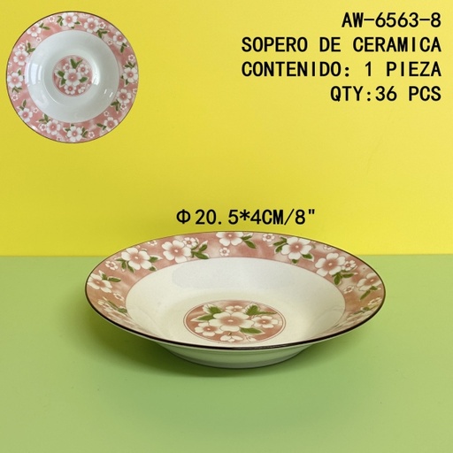 [AW-6563-8[36PZS/CAJA]] [AW-6563-8]SOPERO DE CERAMICA 