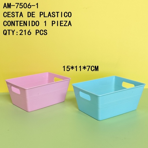 [AM-7506-1[216PZS/CAJA]] [AM-7506-1]CESTA DE PLASTICO 