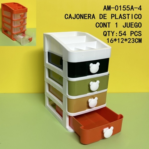 [AM-0155A-4[54PZS/CAJA]] [AM-0155A-4]CAJONERA DE PLASTICO 