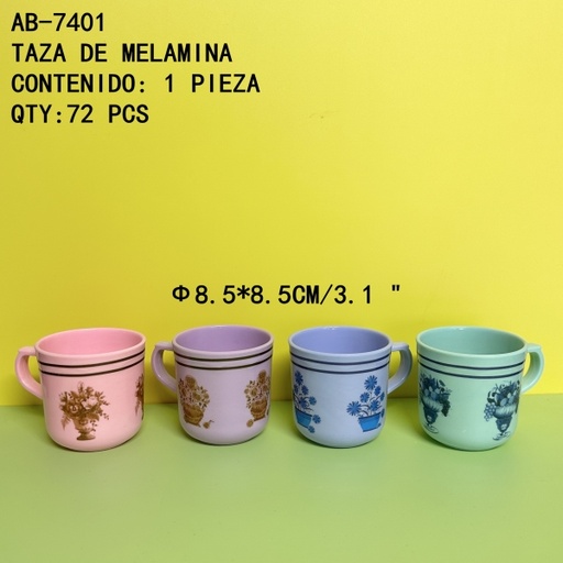 [AB-7401[72PZS/CAJA]] [AB-7401]TAZA DE MELAMINA 