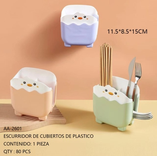 [AA-2601[80PZS/CAJA]] [AA-2601] ESCURRIDOR DE CUBIERTOS DE PLASTICO