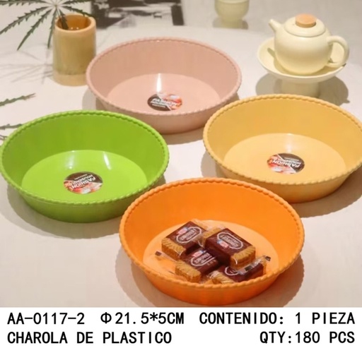 [AA-0117-2[180PZS/CAJA]] [AA-0117-2] CHAROLA DE PLASTICO 