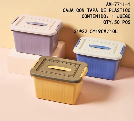 [AM-7711-1[50PZS/CAJA]] [AM-7711-1]CAJA CON TAPA DE PLASTICO 