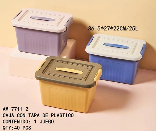 [AM-7711-2[40PZS/CAJA]] [AM-7711-2]CAJA CON TAPA DE PLASTICO 