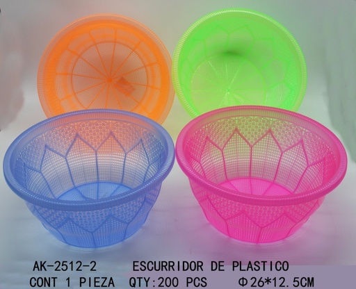 [AK-2512-2[200PZS/CAJA]] [AK-2512-2]ESCURRIDOR DE PLASTICO 