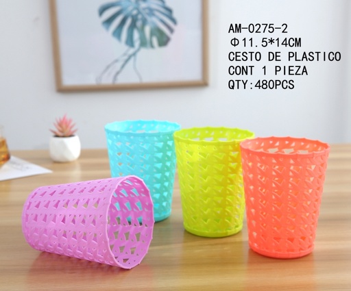 [AM-0275-2[480PZS/CAJA]] [AM-0275-2]CESTO DE PLASTICO 