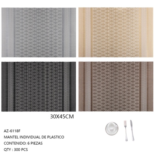 [AZ-6118F[300PZS/CAJA]] [AZ-6118F]MANTEL INDIVIDUAL DE PLASTICO 
