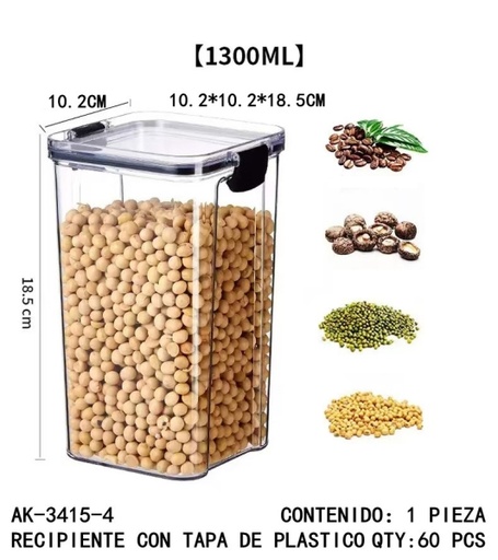 [AK-3415-4[60PZS/CAJA]] [AK-3415-4]RECIPIENTE CON TAPA DE PLASTICO 