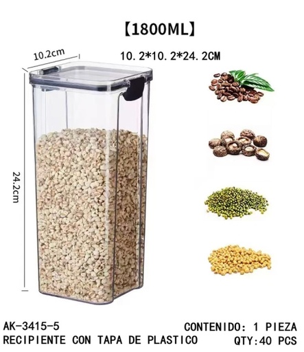 [AK-3415-5[40PZS/CAJA]] [AK-3415-5]RECIPIENTE CON TAPA DE PLASTICO 