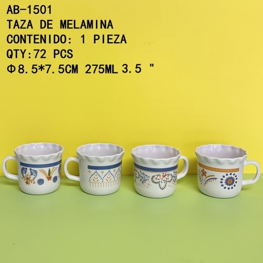[AB-1501[72PZS/CAJA]] [AB-1501]TAZA DE MELAMINA 