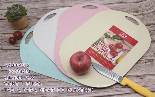 [AZ-6645-2[60PZS/CAJA]] [AZ-6645-2]TABLA PARA PICAR DE PLASTICO 