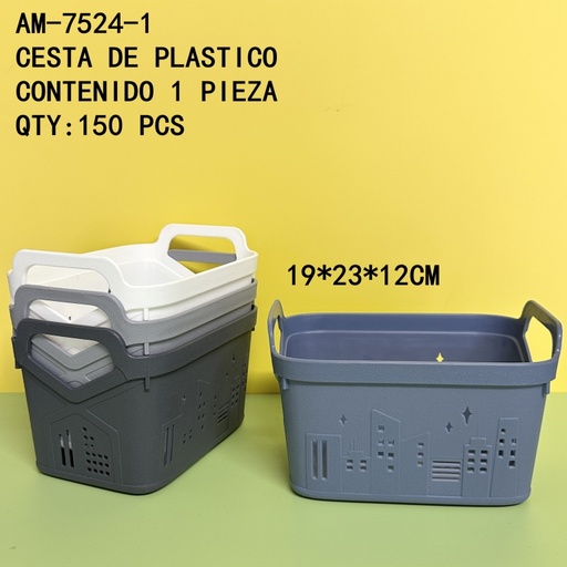 [AM-7524-1[150PZS/CAJA]] [AM-7524-1]CESTA DE PLASTICO 