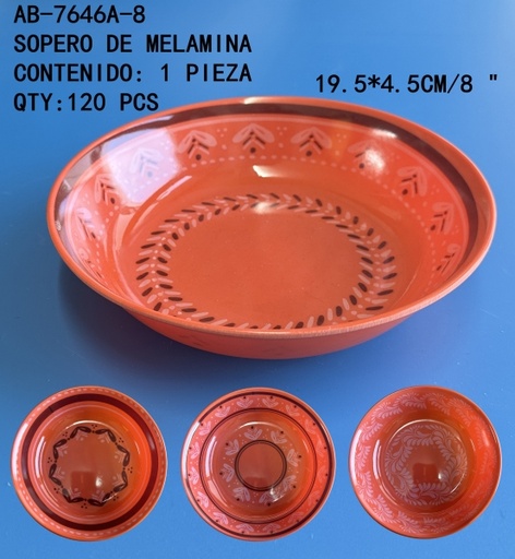 [AB-7646A-8 [120 PZS/ CAJA]] [AB-7646A-8] SOPERO DE MELAMINA 