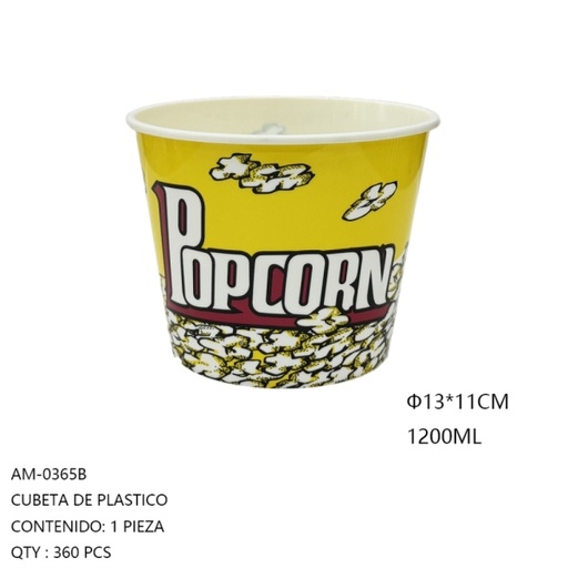[AM-0365B [360 PZS/ CAJA]] [AM-0365B] CUBETA DE PLASTICO 