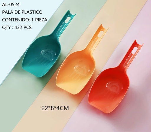 [AL-0524 [432 PZS/ CAJA]] [AL-0524] PALA DE PLASTICO 