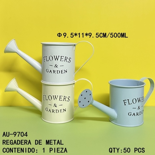 [AU-9704 [50 PZS/ CAJA] [AU-9704] REGADERA DE METAL 