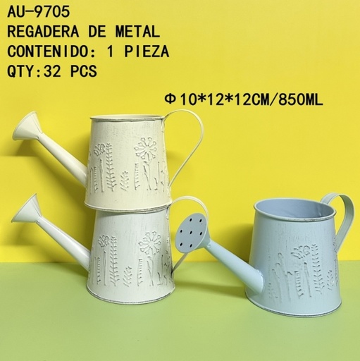 [AU-9705 [32 PZS/ CAJA]] [AU-9705] REGADERA DE METAL 