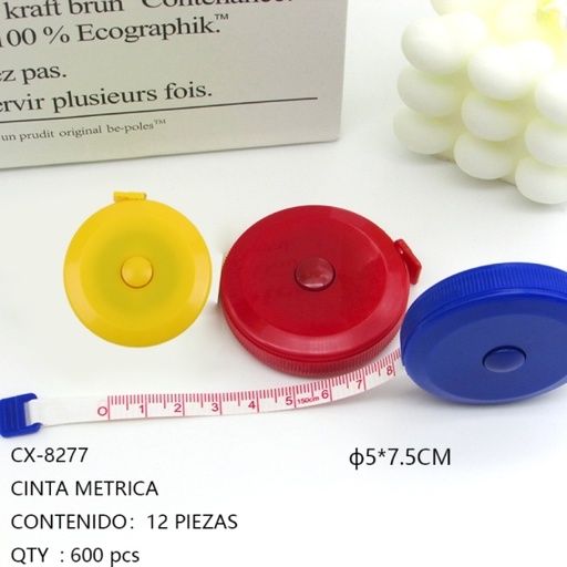 [CX-8277 [600 PZS/ CAJA]] [CX-8277] CINTA METRICA 