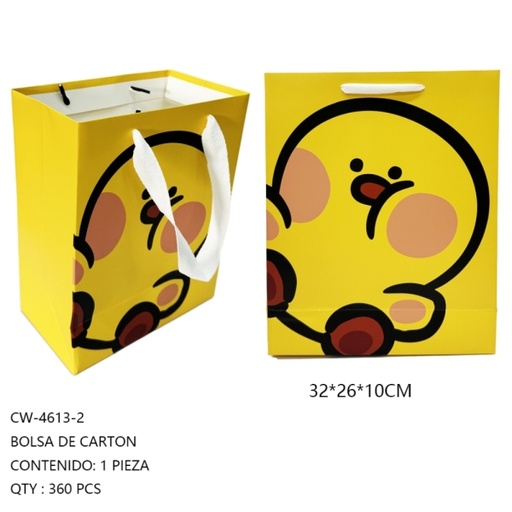 [CW-4613-2 [360 PZS/ CAJA]] [CW-4613-2] BOLSA DE CARTON 