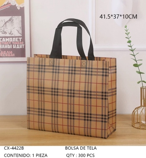 [CX-4422B [300 PZS/ CAJA]] [CX-4422B] BOLSA DE TELA 