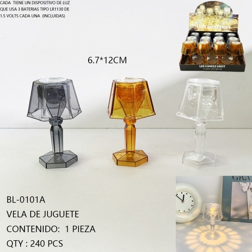 [BL-0101A[240PZS/CAJA]] [BL-0101A]VELA DE JUGUETE 