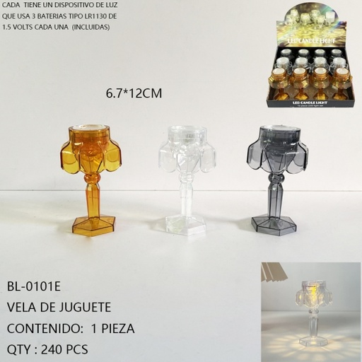 [BL-0101E[240PZS/CAJA]] [BL-0101E]VELA DE JUGUETE 