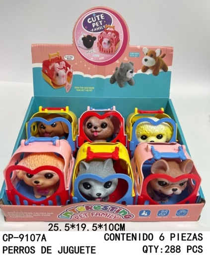 [CP-9107A [288 PZS/ CAJA]] [CP-9107A] PERROS DE JUGUETE 