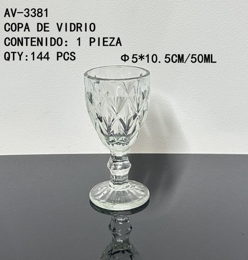 [AV-3381 [144 PZS/ CAJA]] [AV-3381] COPA DE VIDRIO 