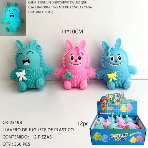[CR-2319B [360 PZS/ CAJA]] [CR-2319B] LLAVERO DE JUGUETE DE PLASTICO 