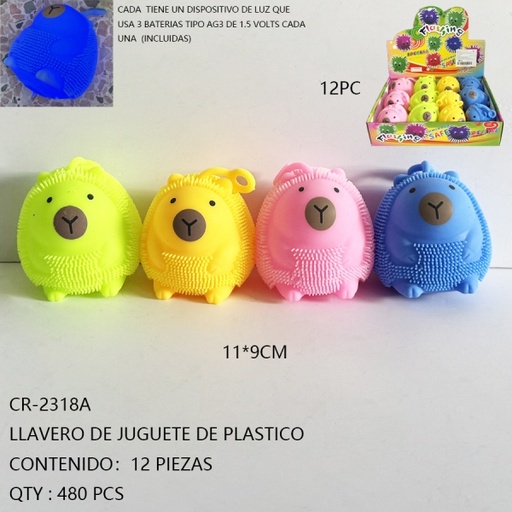 [CR-2318A [480 PZS/ CAJA]] [CR-2318A] LLAVERO DE JUGUETE DE PLASTICO 