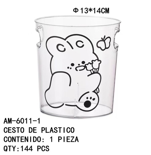 [AM-6011-1 [144 PZS/ CAJA]] [AM-6011-1] CESTO DE PLASTICO 